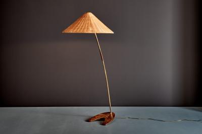 Rupert Nikoll Floor Lamp with conical Lampshade by Rupert Nikoll