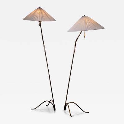 Rupert Nikoll Pair of Rupert Nikoll Sumatra floor lamps