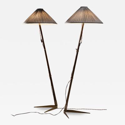 Rupert Nikoll Pair of Rupert Nikoll floor lamps