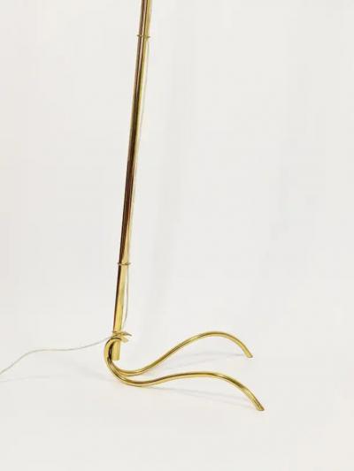 Rupert Nikoll Rupert Nikoll Adjustable Dornstab Mid Century Brass Floor Lamp Austria 1950s