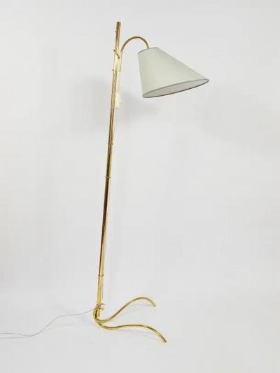 Rupert Nikoll Rupert Nikoll Adjustable Dornstab Mid Century Brass Floor Lamp Austria 1950s