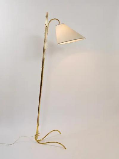Rupert Nikoll Rupert Nikoll Adjustable Dornstab Mid Century Brass Floor Lamp Austria 1950s