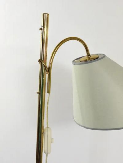 Rupert Nikoll Rupert Nikoll Adjustable Dornstab Mid Century Brass Floor Lamp Austria 1950s