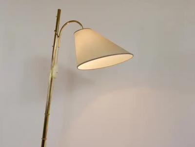 Rupert Nikoll Rupert Nikoll Adjustable Dornstab Mid Century Brass Floor Lamp Austria 1950s