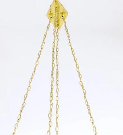 Rupert Nikoll Rupert Nikoll Large Midcentury Brass Chandelier Austria 1950s