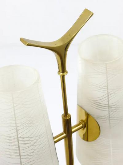 Rupert Nikoll Rupert Nikoll Mid Century Brass Floor Lamp Austria 1950s