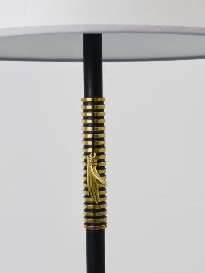 Rupert Nikoll Rupert Nikoll MidCentury Brass Floor Lamp Carl Aubock Hand Switch Austria 1950