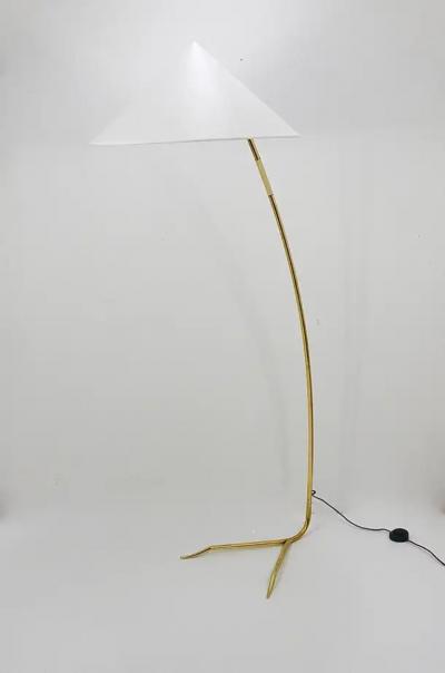 Rupert Nikoll Rupert Nikoll Sumatra Mid Century Brass Floor Lamp Vienna Austria 1950s