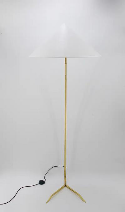 Rupert Nikoll Rupert Nikoll Sumatra Mid Century Brass Floor Lamp Vienna Austria 1950s