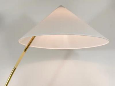 Rupert Nikoll Rupert Nikoll Sumatra Mid Century Brass Floor Lamp Vienna Austria 1950s