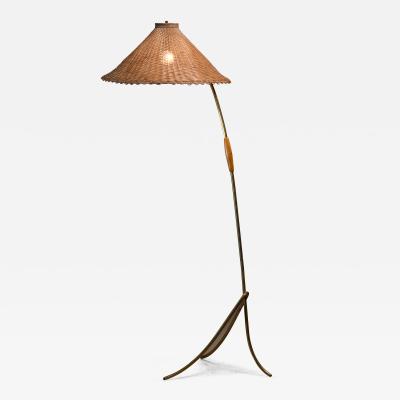 Rupert Nikoll Rupert Nikoll brass floor lamp