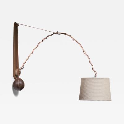 Rupprecht Skrip Rupprecht Skrip bamboo and coconut wall lamp