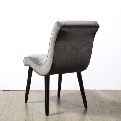 Russel Wright Art Deco Button Back Mohair Chair by Russel Wright for Conant Ball Company