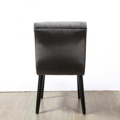 Russel Wright Art Deco Button Back Mohair Chair by Russel Wright for Conant Ball Company