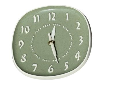 Russel Wright MID CENTURY CERAMIC CLOCK BY RUSSEL WRIGHT