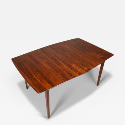 Russel Wright Mid Century Modern Expansion Dining Table in Solid Walnut by Russel Wright
