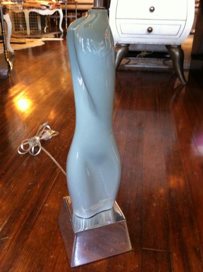 Russel Wright Pair Russel Wright Ceramic Lamps