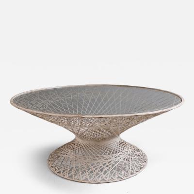 Russell Woodard 1950s Russell Woodard spun firebreglass coffee table America