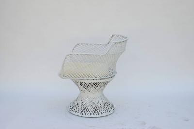 Russell Woodard Vintage Russell Woodard Spun Fiberglass Chair with Alpaca Seat Cover