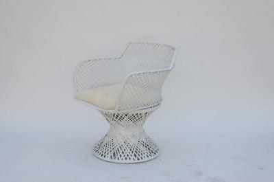 Russell Woodard Vintage Russell Woodard Spun Fiberglass Chair with Alpaca Seat Cover