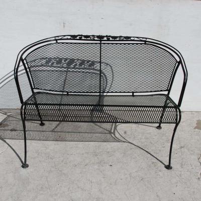 Russell Woodard Woodard Furniture Mid Century Woodard Style Patio Settee