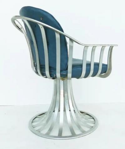 Russell Woodard Woodard Furniture Russell Woodard Aluminum Mid Century Table 4 Chairs and Cushions
