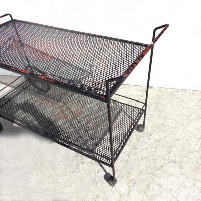 Russell Woodard Woodard Furniture Woodard Wrought Iron Bar Serving Cart