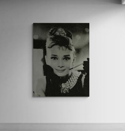 Russell Young Audrey Hepburn Tempest Silver 