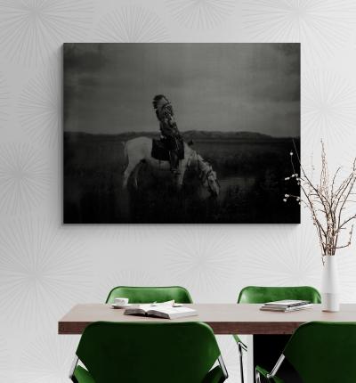 Russell Young Badlands Cheyenne Chief Badlands Silver Storm