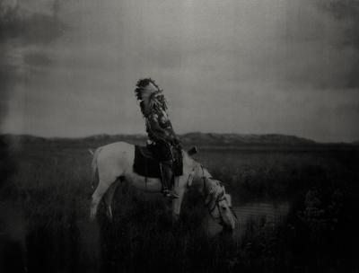 Russell Young Badlands Cheyenne Chief Badlands Silver Storm