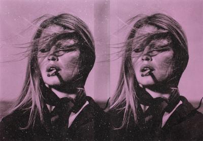 Russell Young Bardot Supreme Diptych Riviera Rose