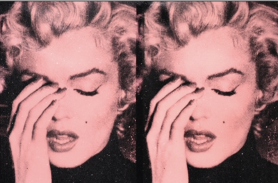 Russell Young Crying Marilyn Diptych Star Pink