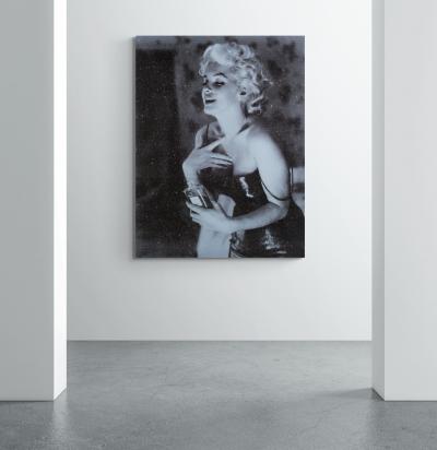 Russell Young Marilyn Chanel Cosmic Sky Blue