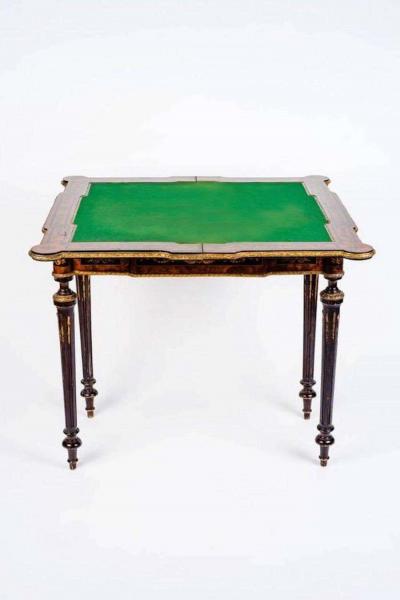 Russian 19th Century Marquetry Game Table 1820