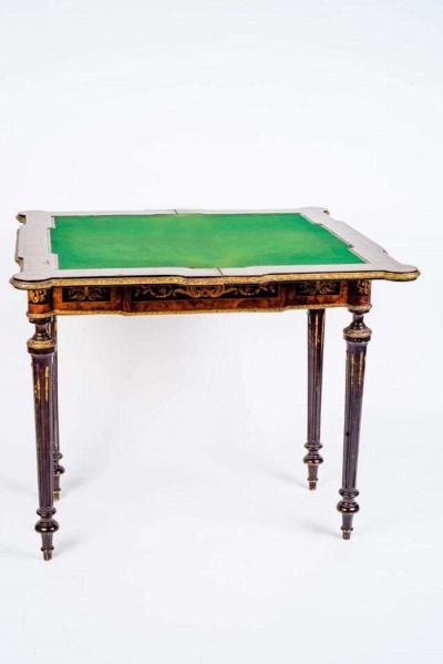 Russian 19th Century Marquetry Game Table 1820