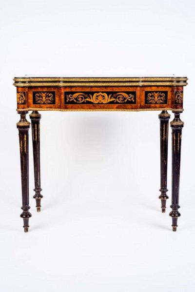 Russian 19th Century Marquetry Game Table 1820