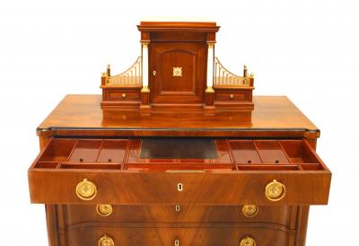 Russian 19th c Neoclassic Secretaire Commode