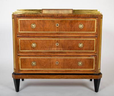 Russian Burl Walnut Commode