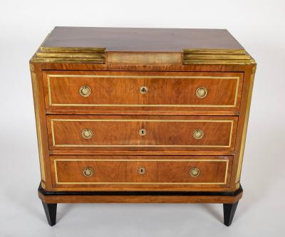 Russian Burl Walnut Commode