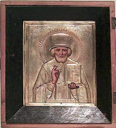 Russian Gilt Religious Icon