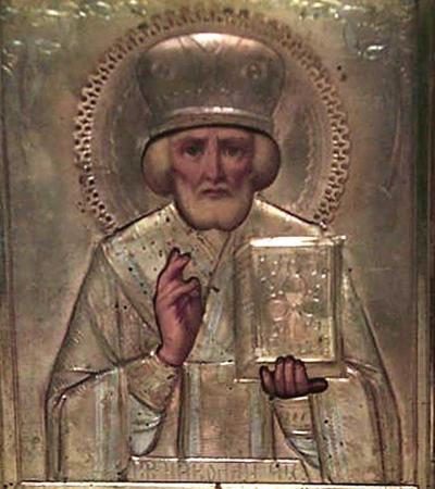 Russian Gilt Religious Icon