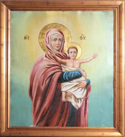 Russian Icon Madonna with Child