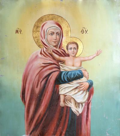 Russian Icon Madonna with Child