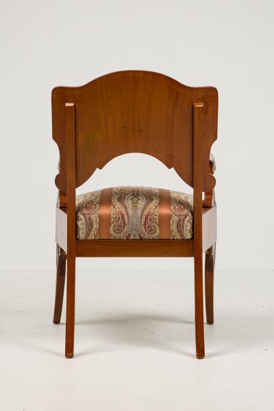 Russian Mahogany Foliate Armchair