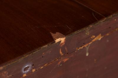 Russian Neo Classic Mahogany Inliad 2 Door Credenza
