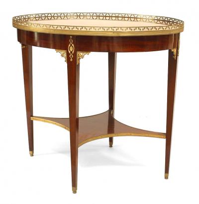 Russian Neoclassic Mahogany Center Table