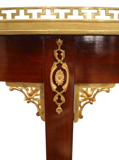 Russian Neoclassic Mahogany Center Table