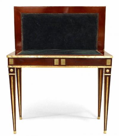Russian Neoclassic Mahogany Game Table