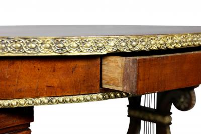 Russian Neoclassic Mahogany and Brass Mounted Table