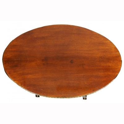 Russian Neoclassic Mahogany and Brass Mounted Table